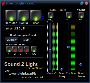 Sound 2 Light V2 Digiplay Technical